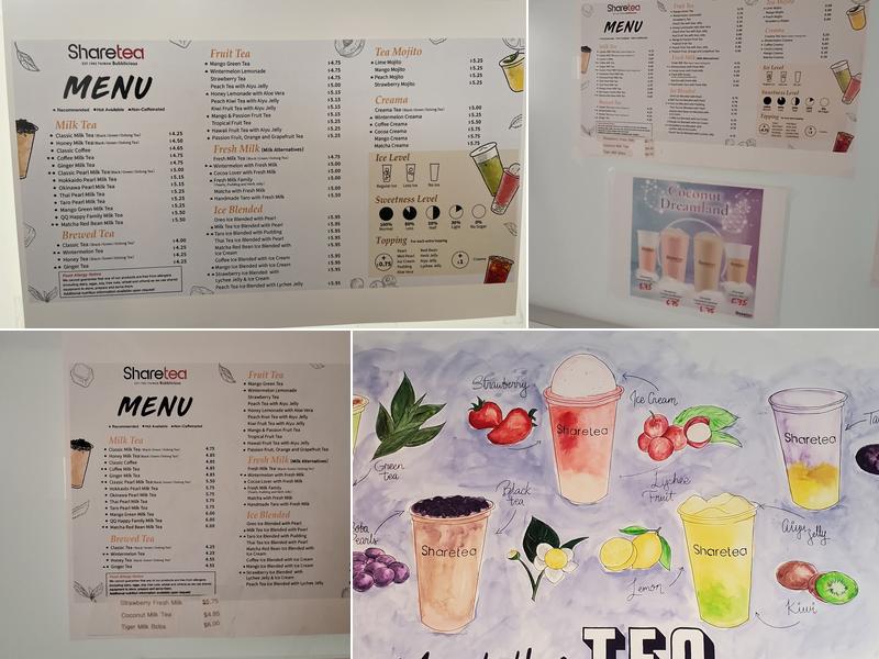 Sharetea Menu