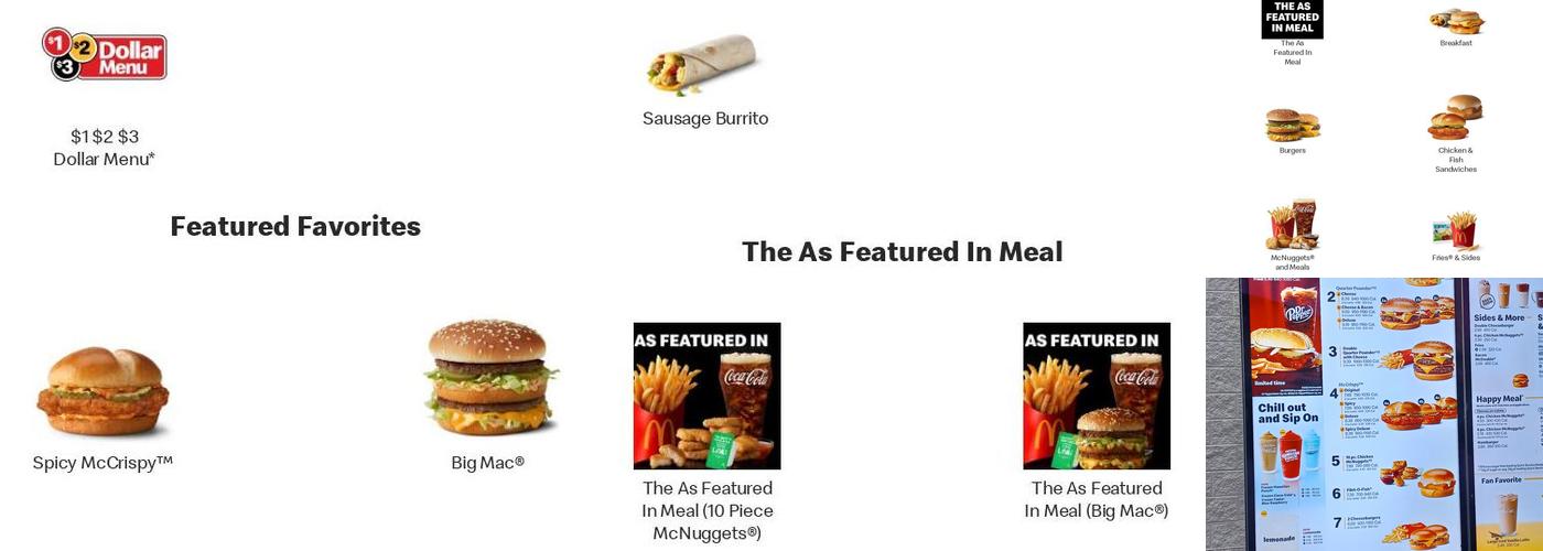 McDonald's Menu