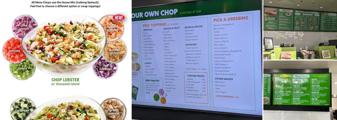 Chop Stop Rhodes Ranch Menu