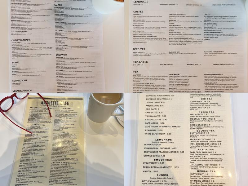Baguette Cafe Menu