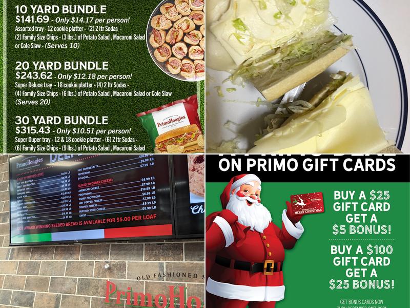 PrimoHoagies Menu