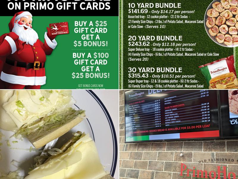 PrimoHoagies Menu