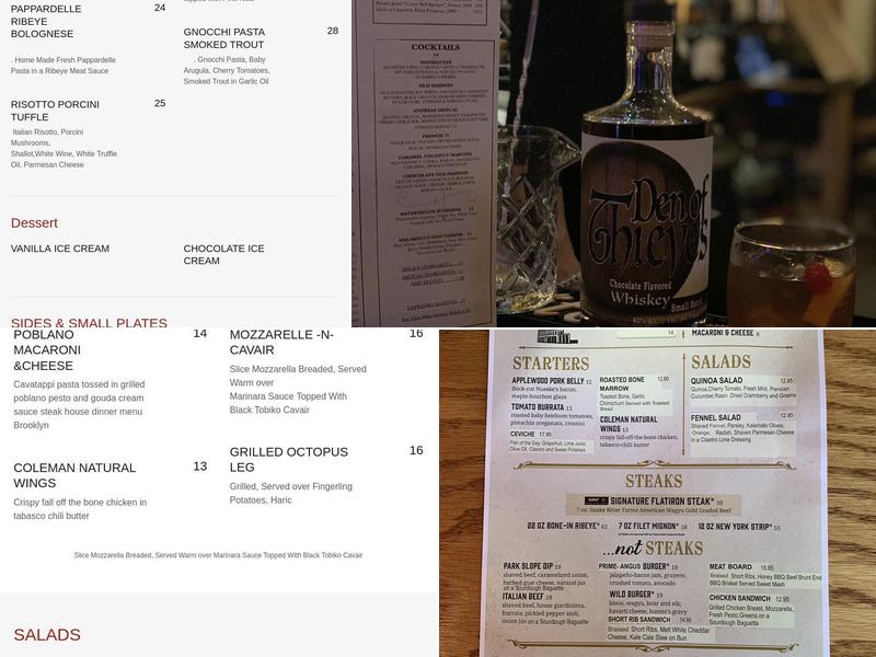 Flatiron Steakhouse - Park Slope Menu