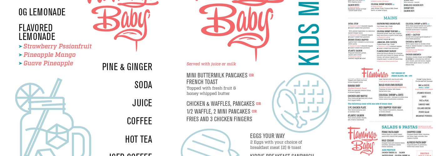 flamingoBABY Kitchen Menu