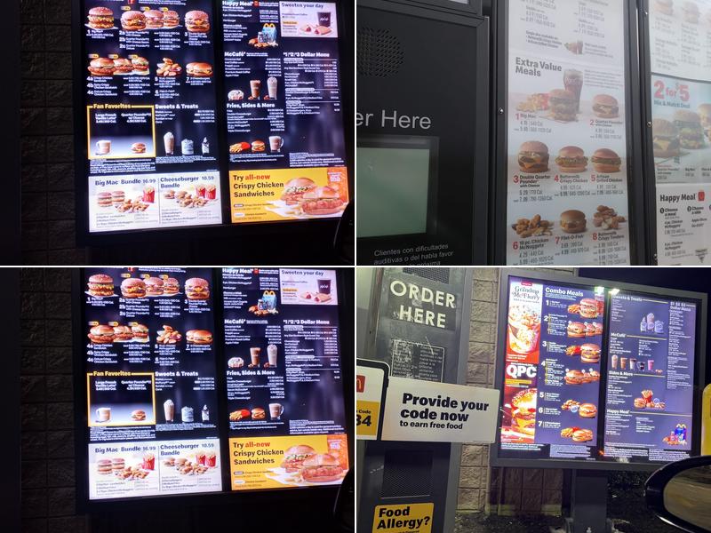 McDonald's Menu