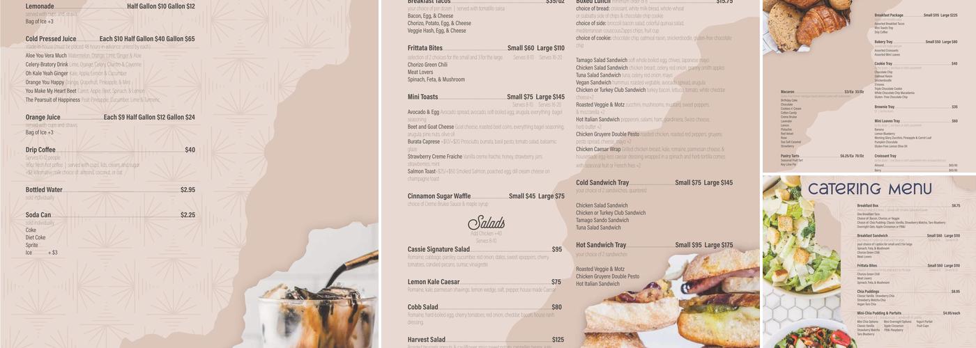 Sunday Press Menu