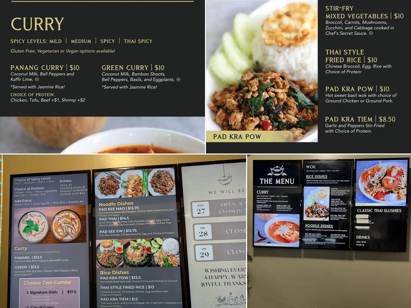 Curry Up & Wok This Way - Union Hall Menu