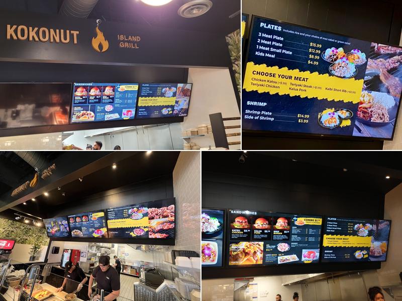 Kokonut Island Grill SLC Menu