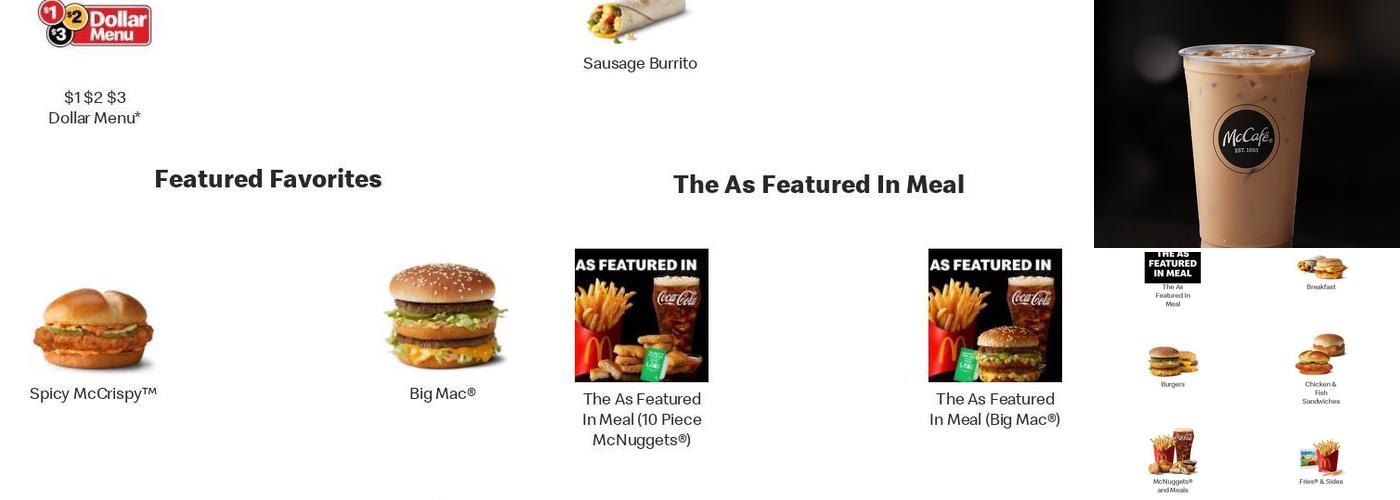 McDonald's Menu