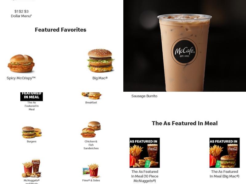 McDonald's Menu