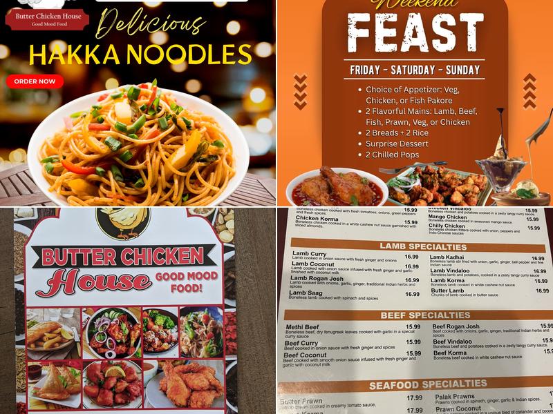 Butter Chicken House Menu