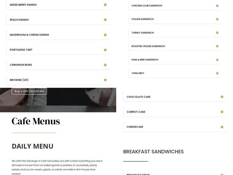 10 Acres Cafe & Market Menu