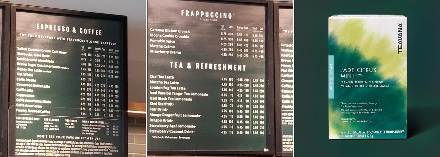 Starbucks Menu