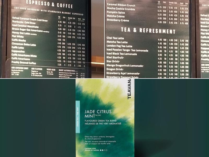 Starbucks Menu