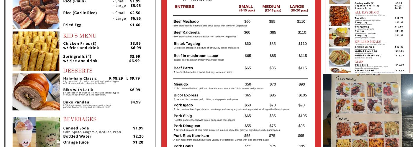 Cusina Grill Express Menu
