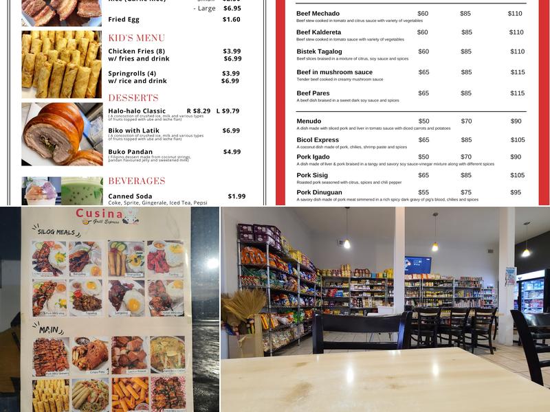 Cusina Grill Express Menu