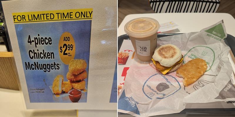 McDonald's Menu