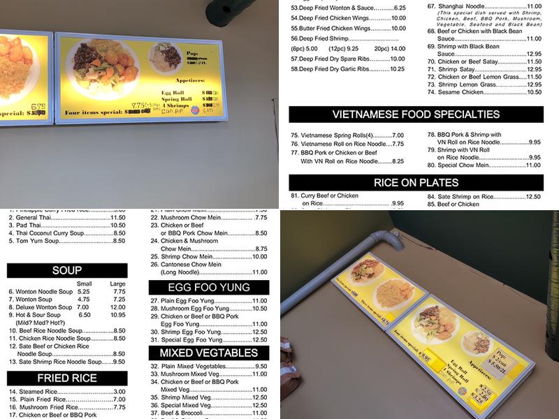 Asian Kitchen Menu