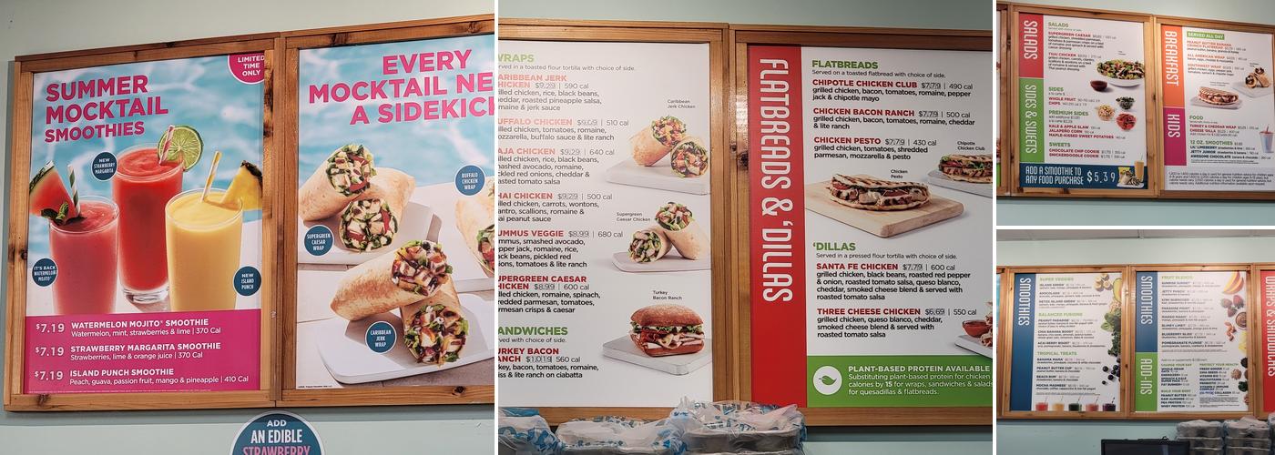 Tropical Smoothie Cafe Menu