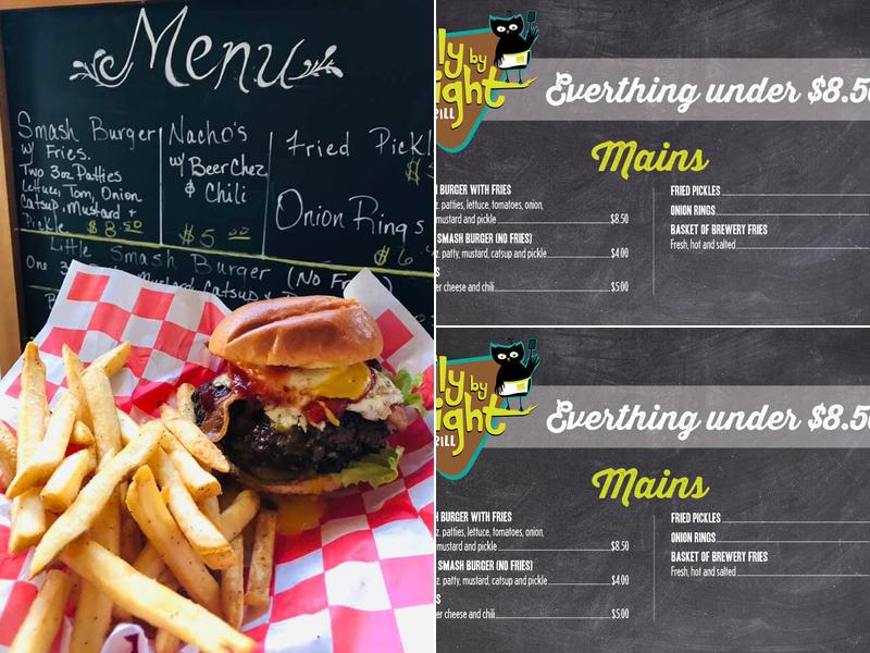 Fly by Night Grill Menu