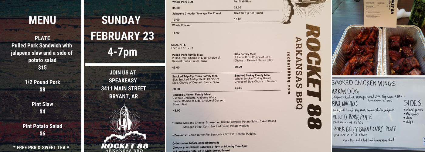 Rocket 88 BBQ Menu