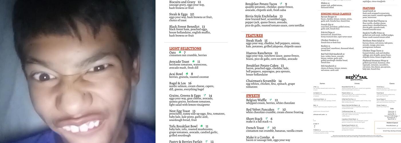 Red Tail Bar & Grill Menu