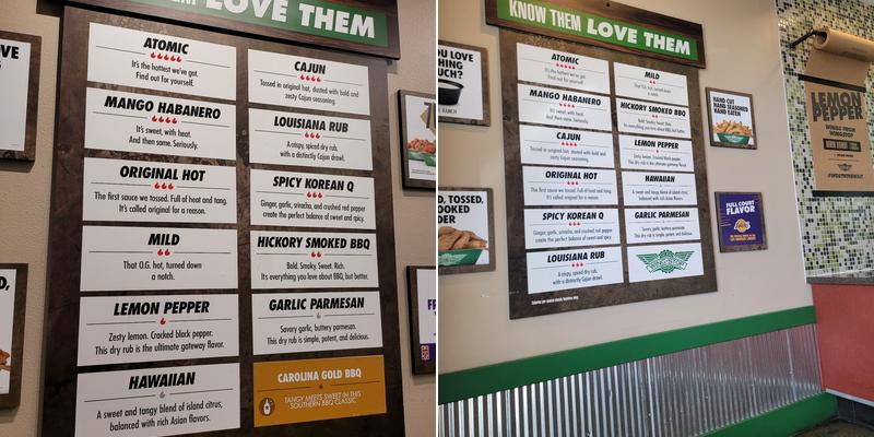 Wingstop Menu