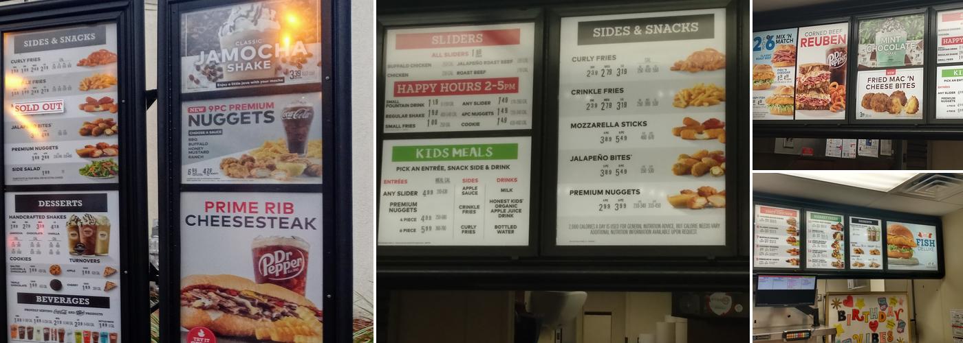 Arby's Menu