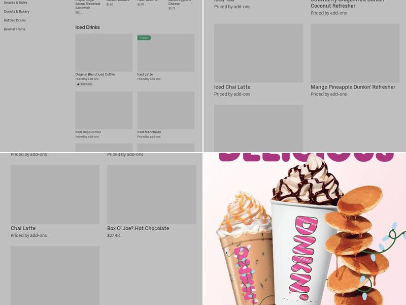 Dunkin' Menu