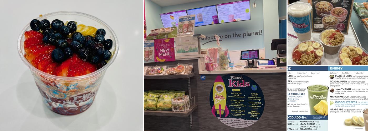 Planet Smoothie Menu