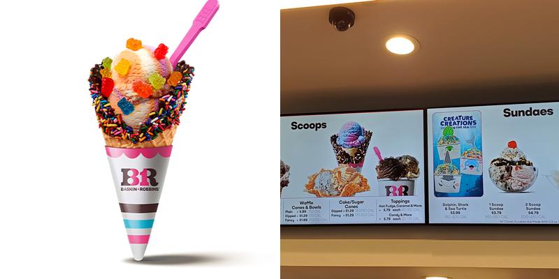 Baskin-Robbins Menu