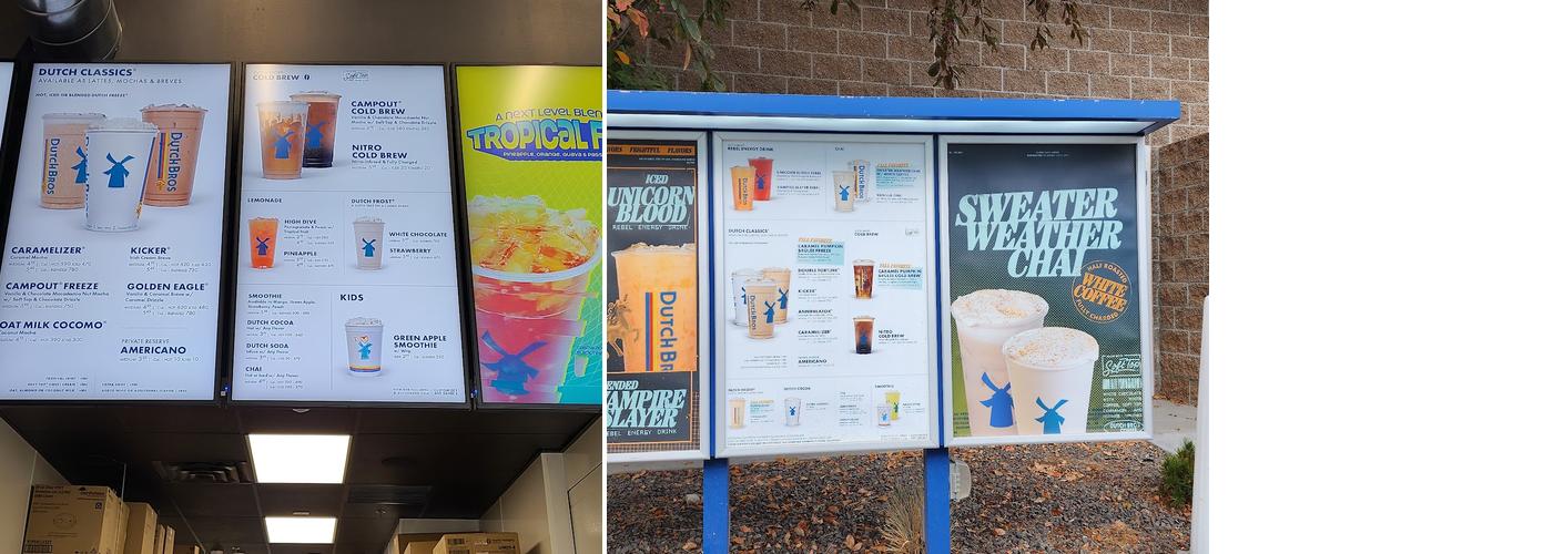 Dutch Bros Coffee Menu