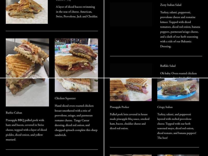 Sidell's Bakery Menu