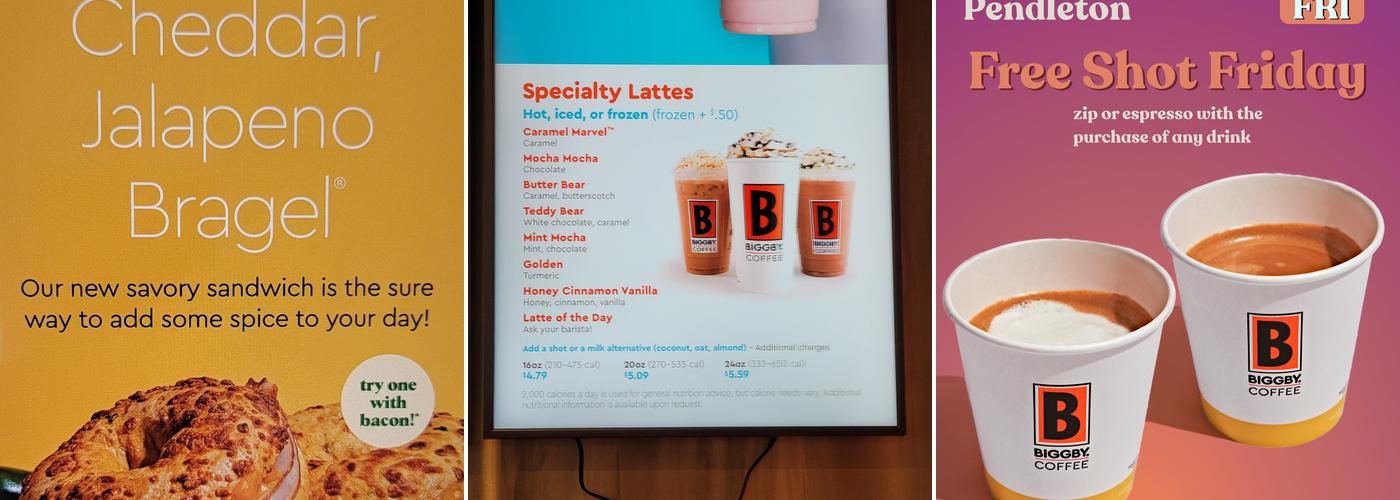 BIGGBY COFFEE Menu