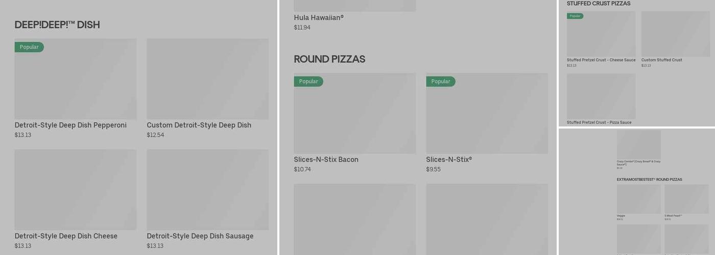 Little Caesars Pizza Menu