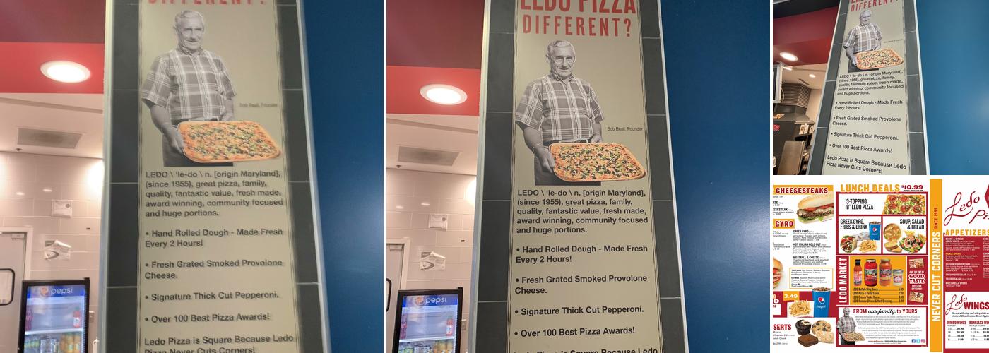 Ledo Pizza Menu