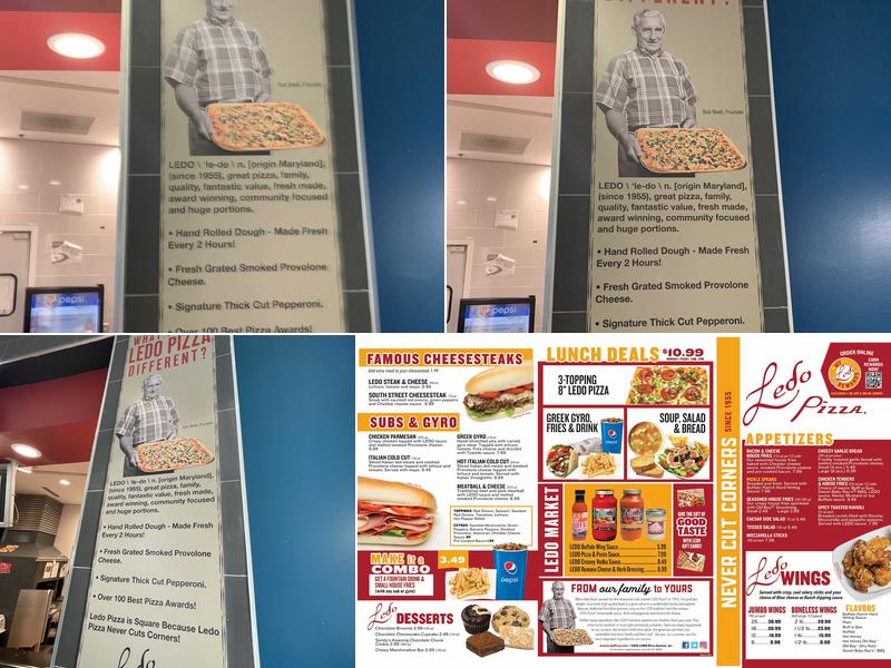 Ledo Pizza Menu