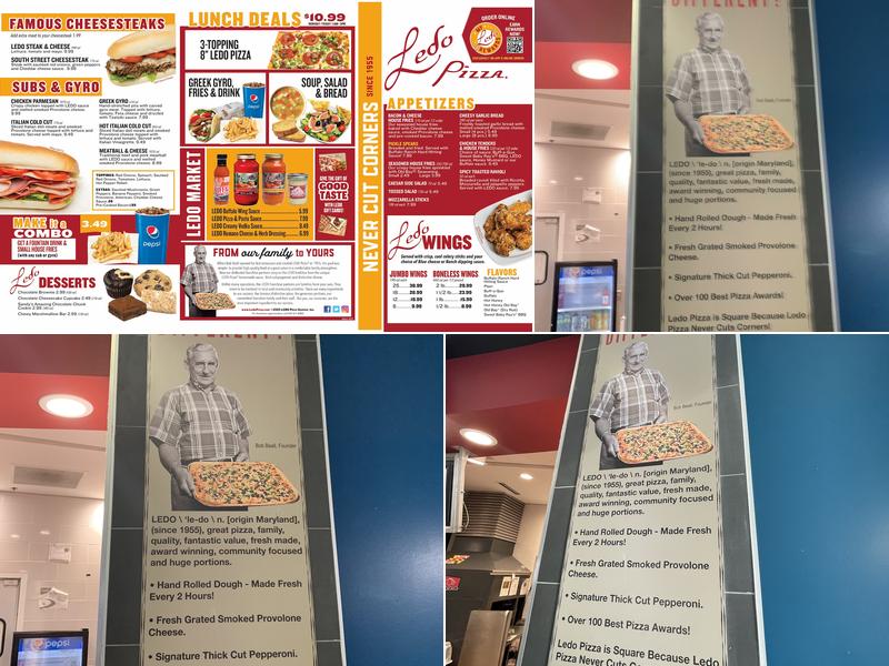 Ledo Pizza Menu