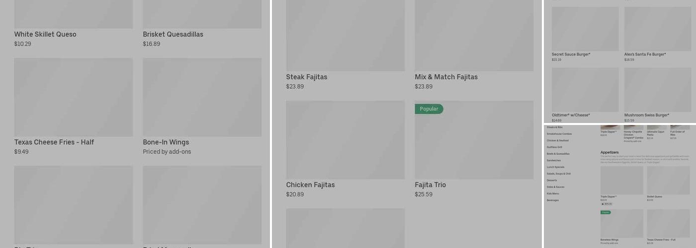 It's Just Wings Menu