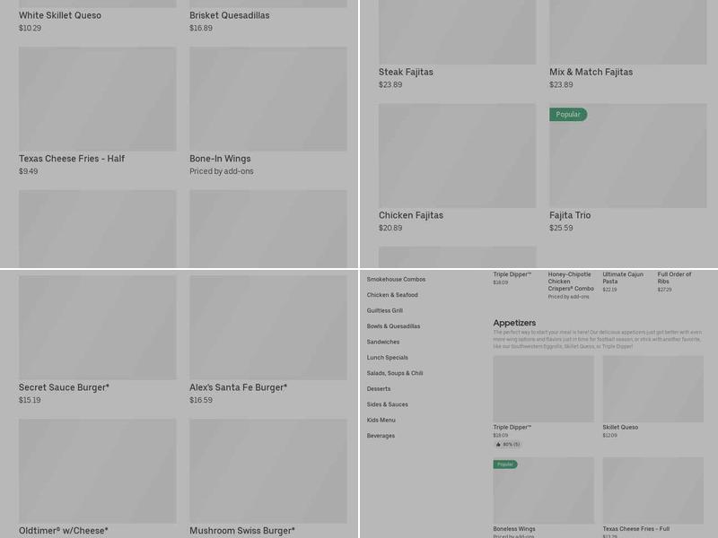 It's Just Wings Menu