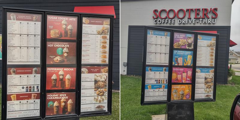 Scooter's Coffee Menu