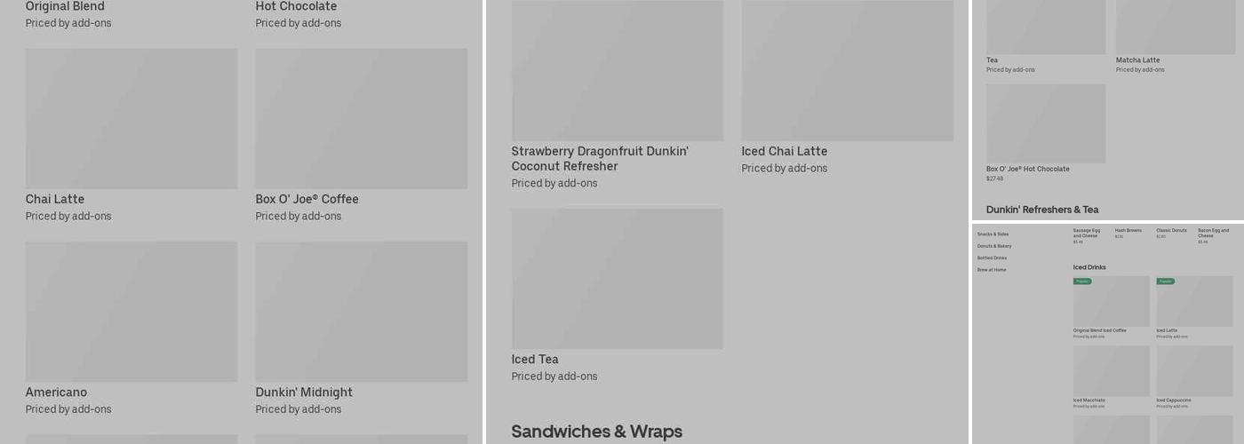 Dunkin' Menu