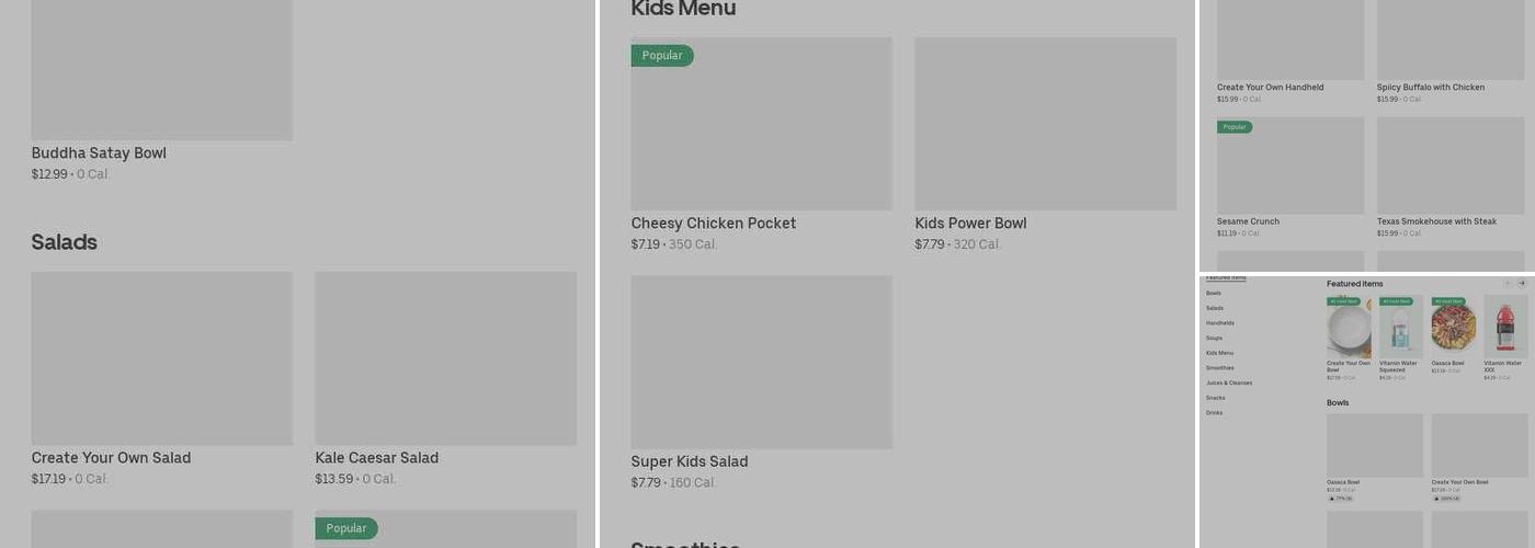 Freshii Menu