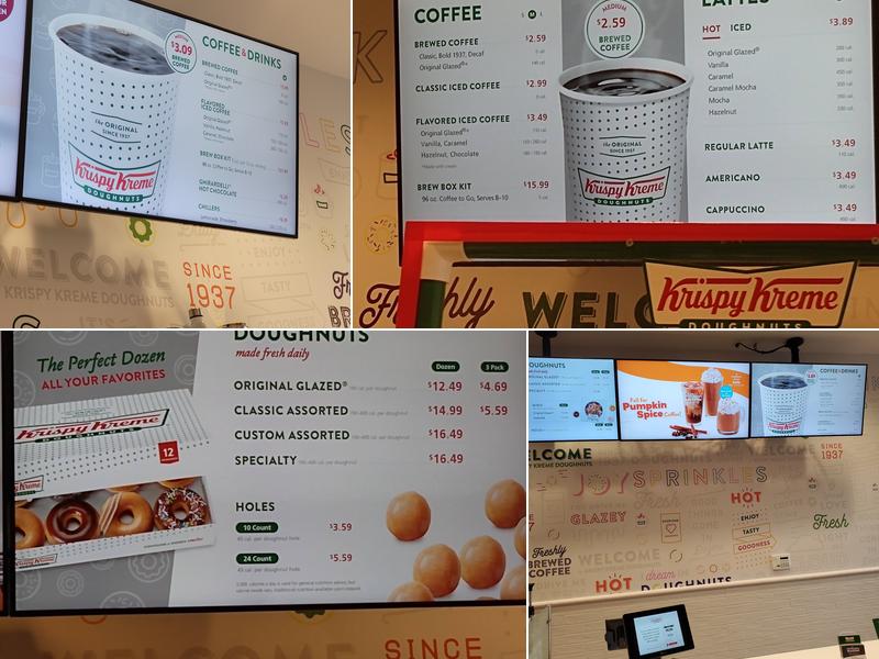 Krispy Kreme Menu