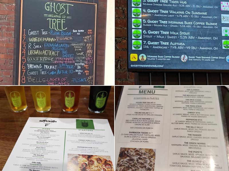 Ghost Tree Brewing Company Menu