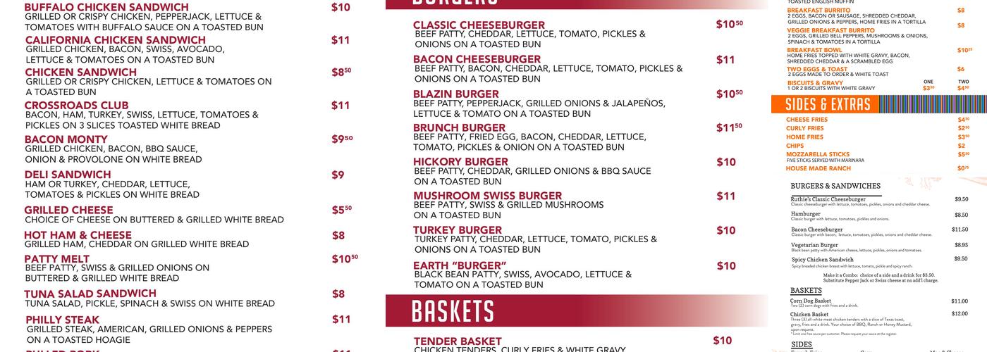 Credo Kitchen Menu