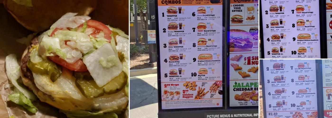 Burger King Menu