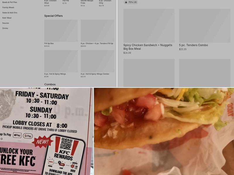 Taco Bell/KFC Menu