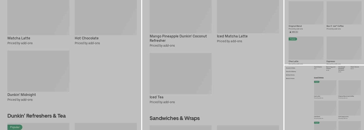 Dunkin' Menu