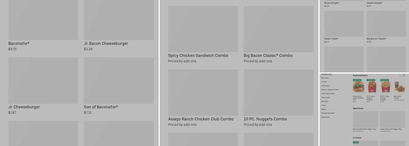 Wendy's Menu